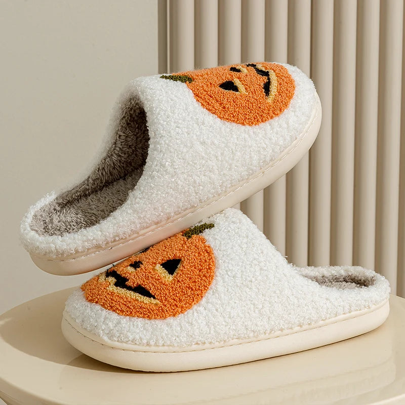 Smile Pumpkin Slippers