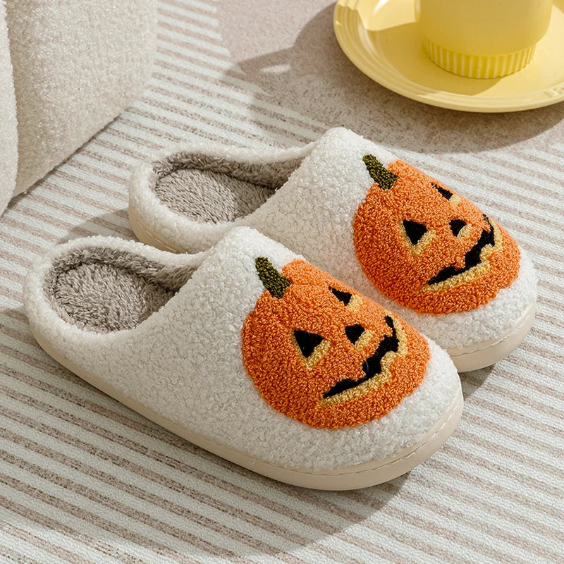 Smile Pumpkin Slippers