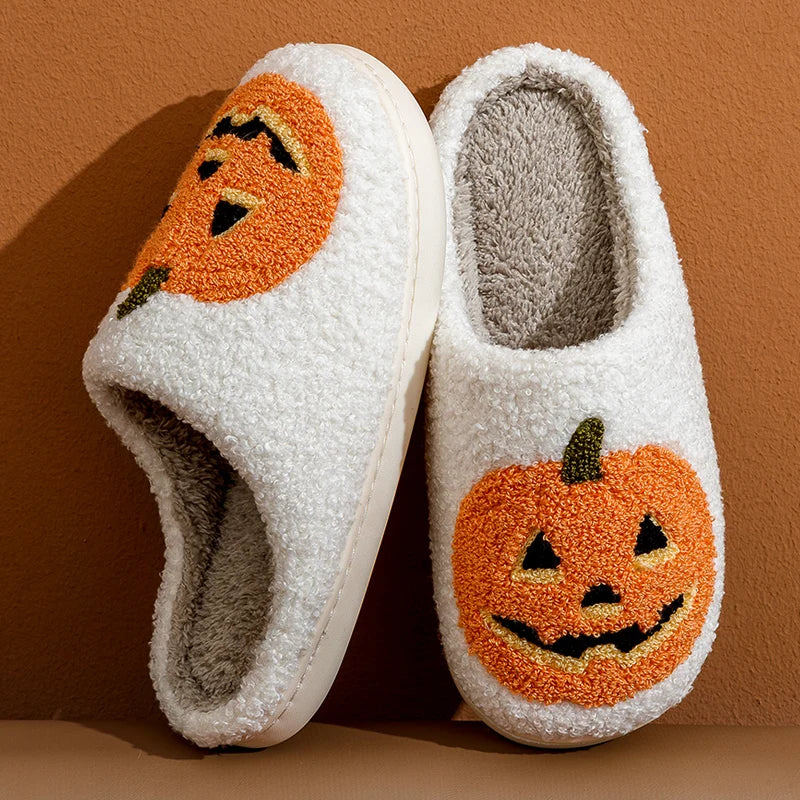 Smile Pumpkin Slippers