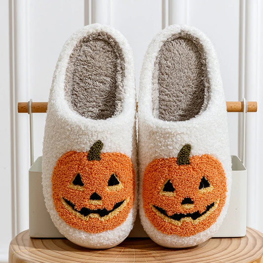 Smile Pumpkin Slippers