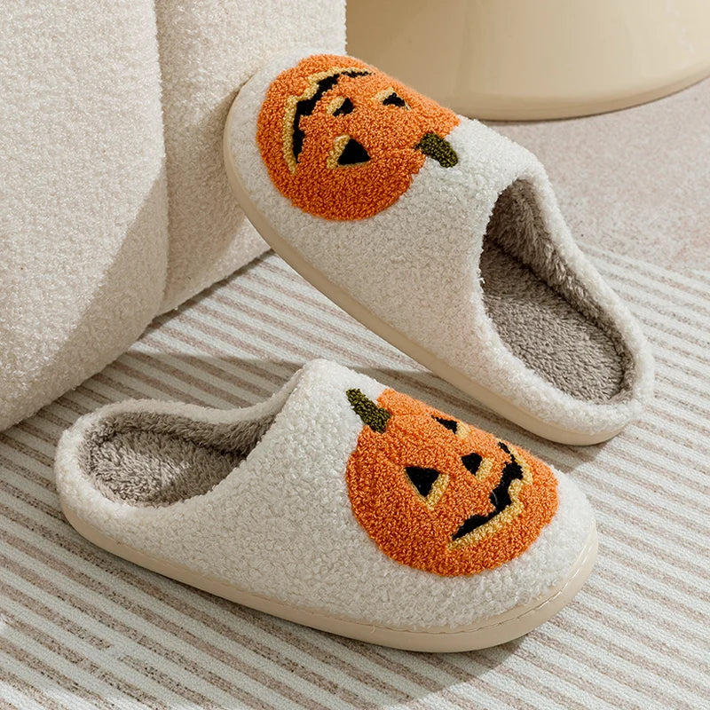 Smile Pumpkin Slippers